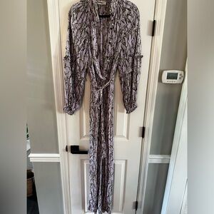 Anthropologie floral jumpsuit